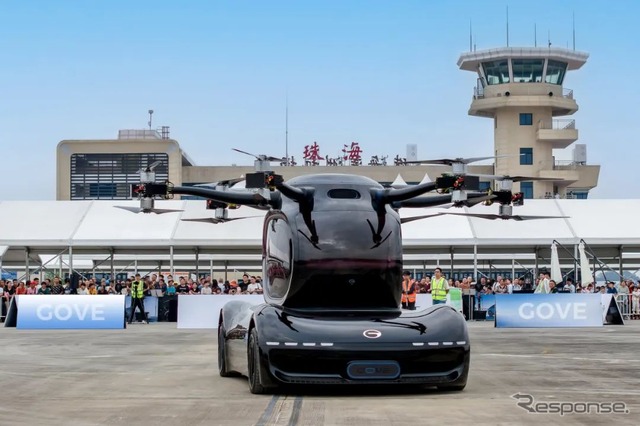 GACグループ初、複合翼型の空飛ぶクルマ「GOVY AirJet」発表