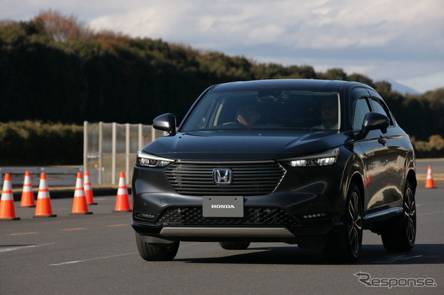 ホンダの次世代小型e:HEVシステムを搭載したヴェゼルベースの試作車