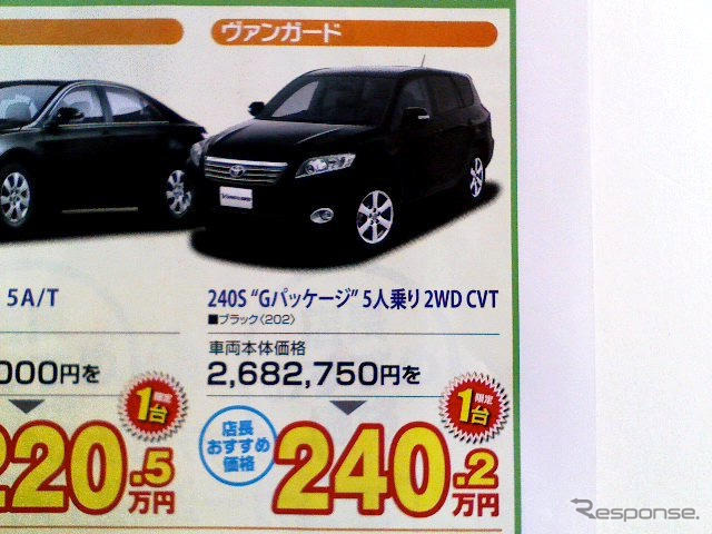 【週末の値引き情報】お得! 今がチャンス! 店長オススメ価格!