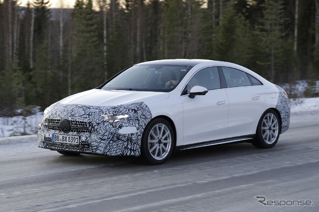メルセデスベンツ CLA 次期型、ICE搭載仕様のプロトタイプ
