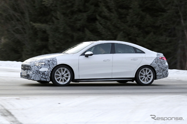 メルセデスベンツ CLA 次期型、ICE搭載仕様のプロトタイプ