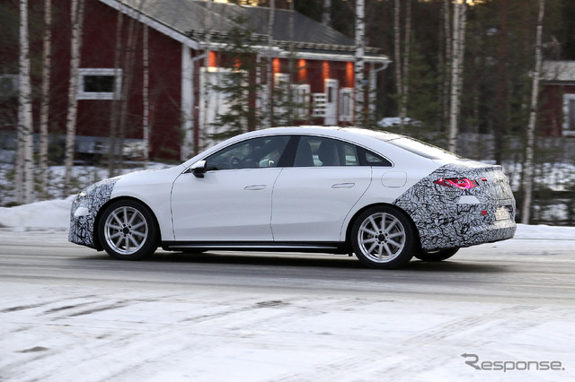 メルセデスベンツ CLA 次期型、ICE搭載仕様のプロトタイプ