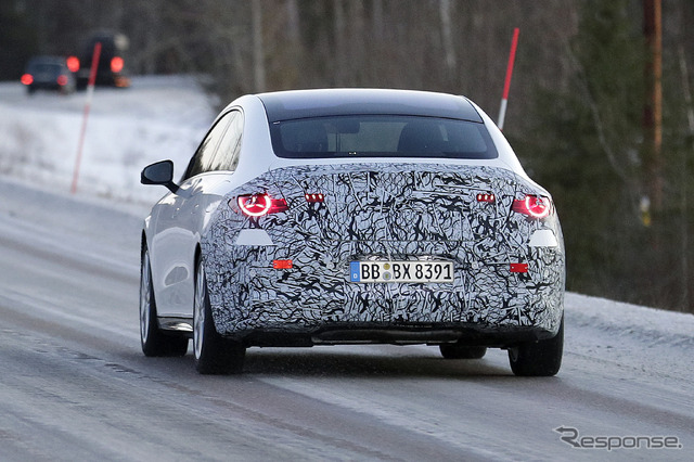メルセデスベンツ CLA 次期型、ICE搭載仕様のプロトタイプ