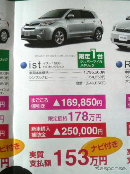 【新車値引き情報】エコカー補助でお求めやすくなったコンパクトカー