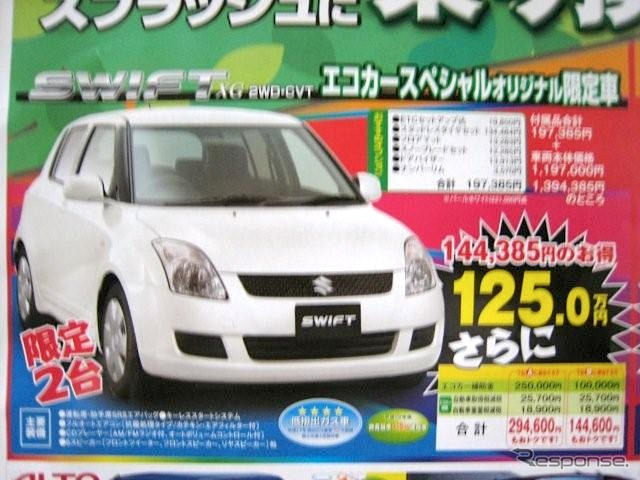 【新車値引き情報】エコカー補助でお求めやすくなったコンパクトカー