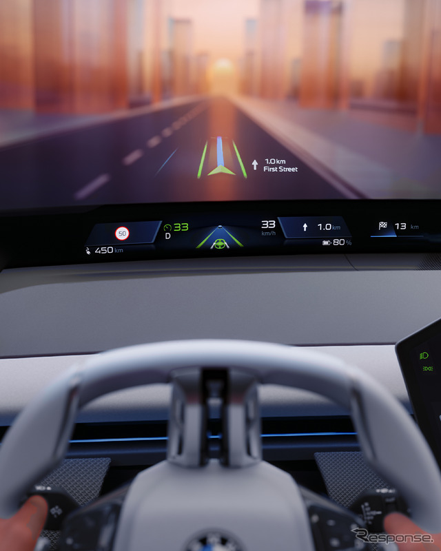 BMWの次世代「iDrive」システム。システムの中核となるのが「BMWパノラミックビジョン」