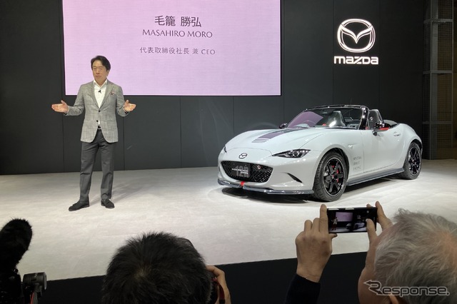 マツダの毛籠勝弘代表取締役社長兼CEO(東京オートサロン2025)