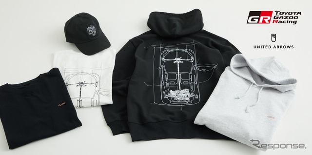 ユナイテッドアローズが「TOYOTA GAZOO Racing（TGR）」と協力し京オートサロン2025で販売する限定グッズ発表
