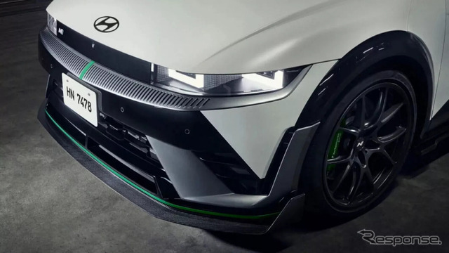 ヒョンデ『アイオニック5 N』の専用ハイパフォーマンスパーツパッケージ「DK Edition」装着車