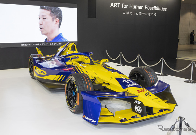 ヤマハブースで実車初披露となったフォーミュラEマシン(東京オートサロン2025)