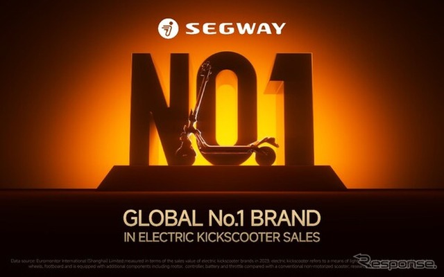 セグウェイがユーロモニター・インターナショナルからeKickScooter販売で世界No.1ブランドに正式認定