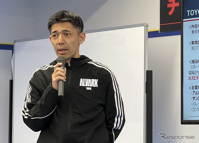 トヨタアルバルク東京 アリーナプランニング部の林洋輔 部長