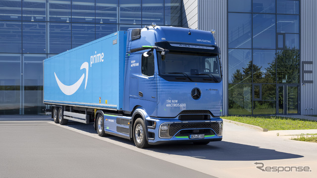 アマゾンが200台を超えるメルセデスベンツの新型EVトラック『eActros 600』を発注