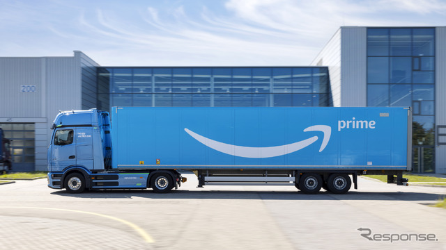 アマゾンが200台を超えるメルセデスベンツの新型EVトラック『eActros 600』を発注