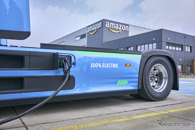 アマゾンが200台を超えるメルセデスベンツの新型EVトラック『eActros 600』を発注