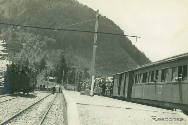 田野口駅(1950年ごろ?)