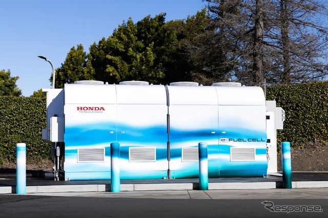 アメリカン・ホンダモーターの敷地内で実証実験を行ったFC定置電源
