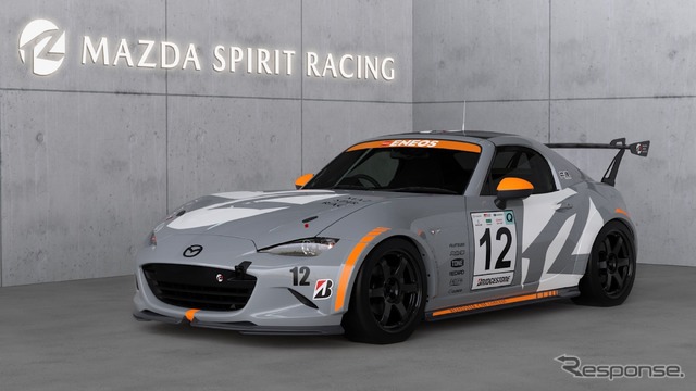 2024年のスーパー耐久に参戦したMAZDA SPIRIT RACING ROADSTER CNF concept