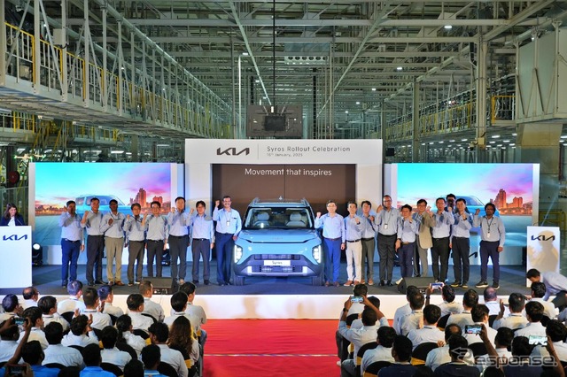 キアが新型SUV『シロス』の量産をインドで開始