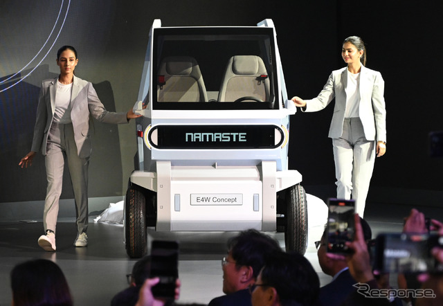 ヒョンデの小型電動四輪車のコンセプトモデルE4W(バーラト・モビリティ・グローバルエキスポ2025)