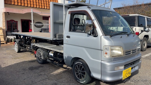 軽トラクタとセミトレーラ