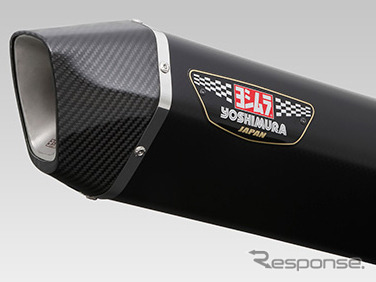 Slip-On HEPTA FORCE サイクロン 2本出し EXPORT SPEC 政府認証:SMCメタルマジックカバー/カーボンエンド