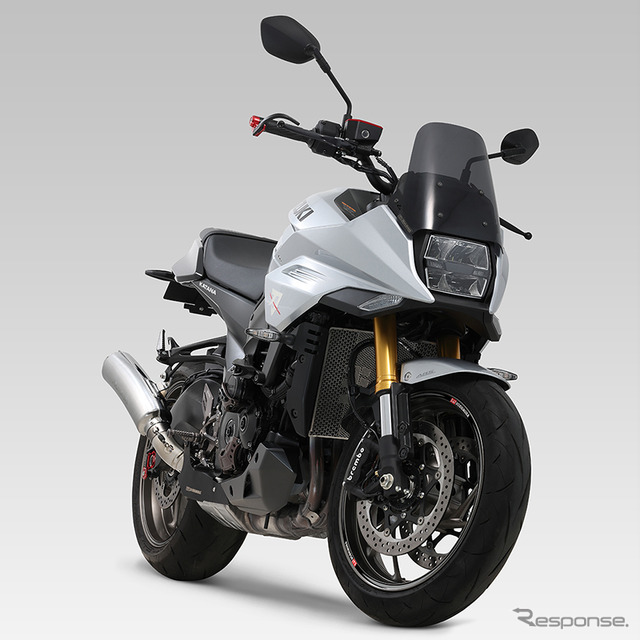スズキ・KATANA用・チタン Slip-On B-77 サイクロン 政府認証 (ヒートガード付属)
