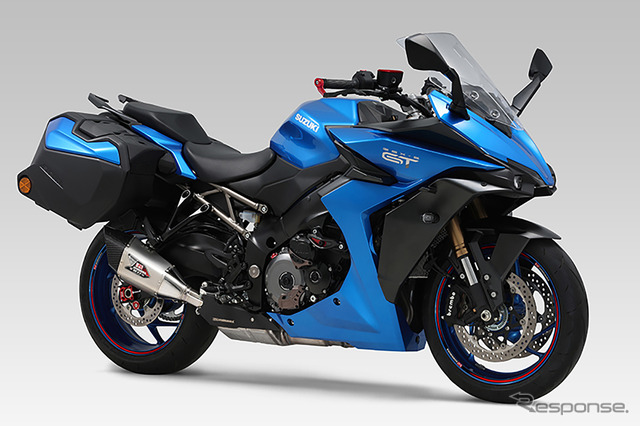 スズキ・GSX-S1000GT用・Slip-On R-11Sq サイクロン EXPORT SPEC 政府認証(サイドケース装着)