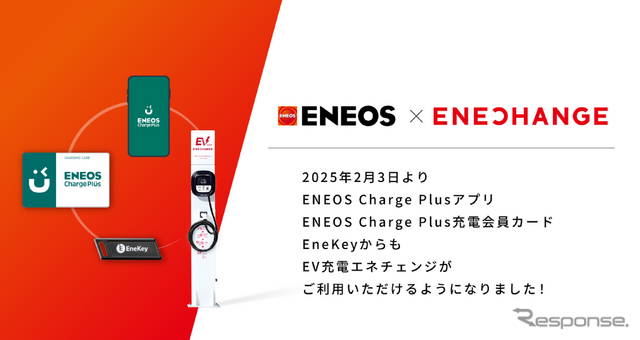 ENEOSがエネチェンジのEV充電器とローミング連携