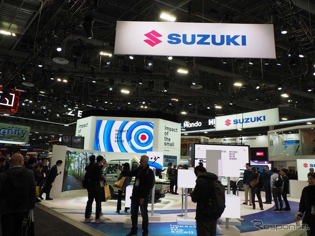 CES 2025のスズキブース。ラスベガスコンベンションセンター（LVCC）のWestHallに出展した
