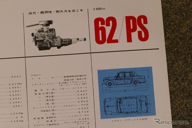 トヨペット・クラウン(初代・RS型)当時のカタログ
