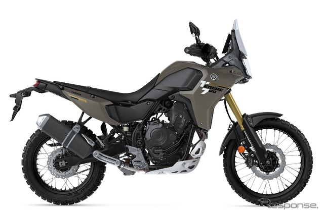 ヤマハ テネレ700 ABS 2025年モデル(マットイエローイッシュグレーメタリック2)