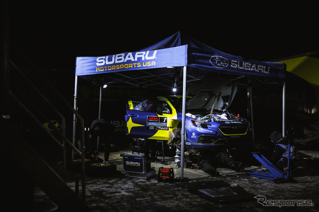 スバルのブランドン・セメヌーク&キートン・ウィリアムズ選手組が米ARA選手権2025年シーズン開幕戦「スノードリフトラリー」で優勝