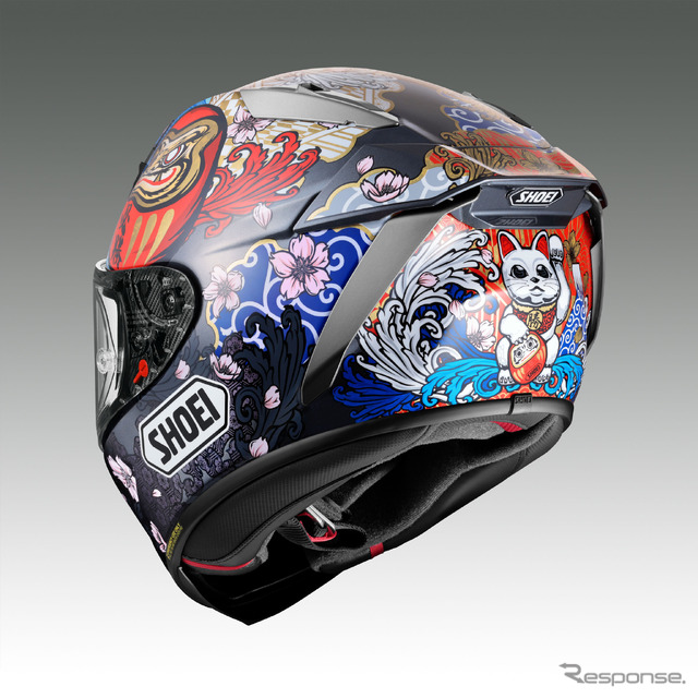 SHOEI、フルフェイスモデル・X-Fifteeにマルク・マルケス選手日本GP仕様限定グラフィックモデルを追加