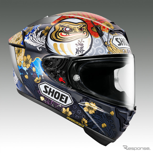 SHOEI、フルフェイスモデル・X-Fifteeにマルク・マルケス選手日本GP仕様限定グラフィックモデルを追加