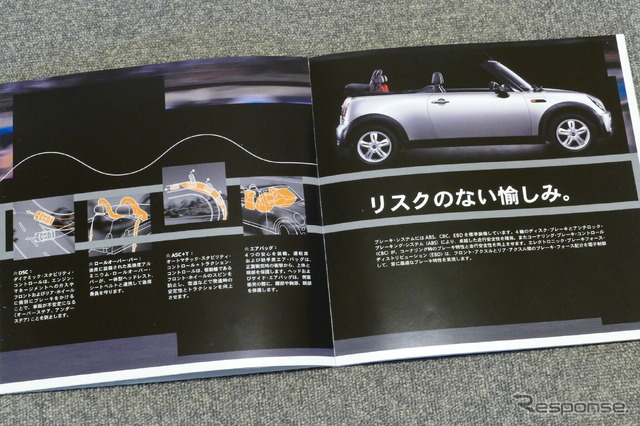 MINIコンバーチブル(R52)当時のカタログ