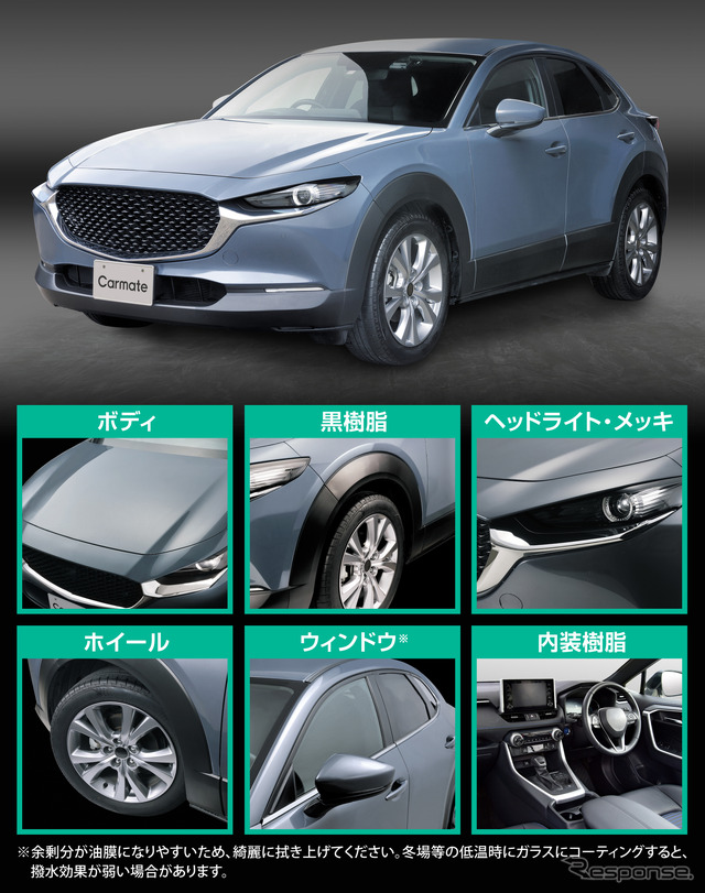 カーメイトの新型コーティング剤「ハイパーレジン」