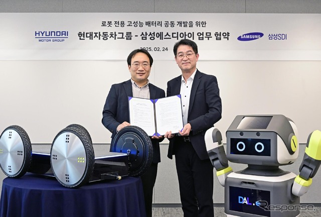 ヒョンデとキア、サムスンSDIがロボット専用の高性能バッテリー開発で提携