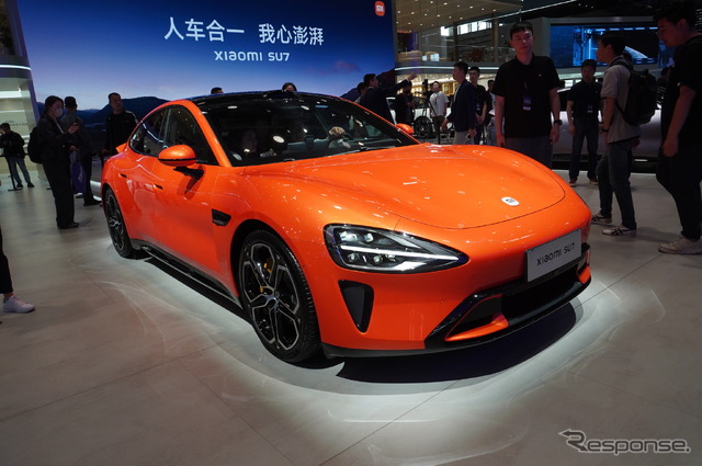 経営環境の激変「電気自動車(EV)の動向や中国メーカーの台頭」などが理由に(写真は中国シャオミの高性能EV)