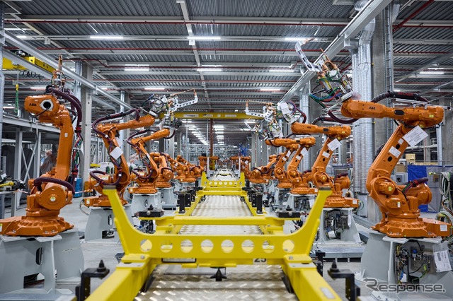 BMWノイエクラッセの生産ライン