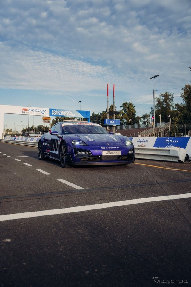 ポルシェ『タイカン ターボGT』がブラジルのインテルラゴス・サーキットでEVの最速ラップ記録を更新