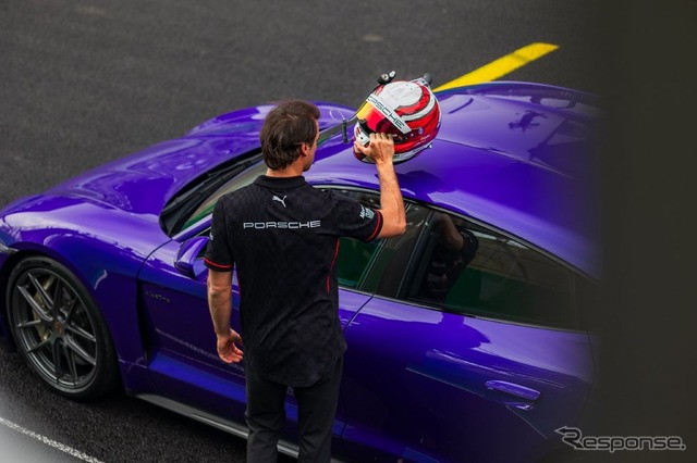 ポルシェ『タイカン ターボGT』がブラジルのインテルラゴス・サーキットでEVの最速ラップ記録を更新
