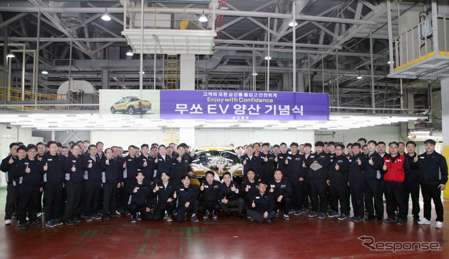 KGMが韓国初の電動ピックアップトラック『ムッソEV』を量産開始
