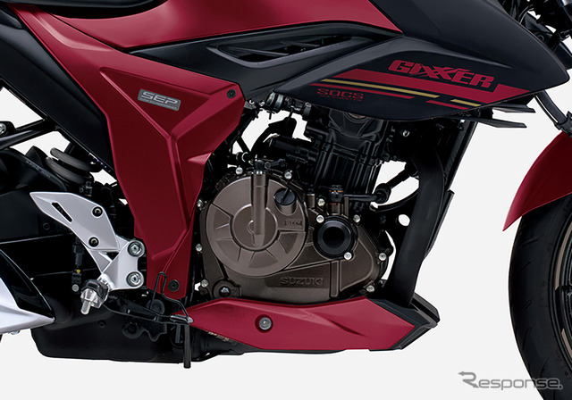 ジクサー250シリーズに搭載される249cc単気筒油冷エンジン