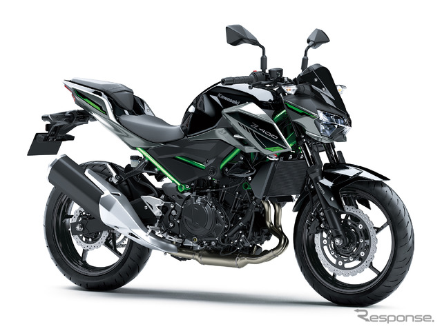 カワサキ Z400 2025年モデル（メタリックスパークブラック×メタリックムーンダストグレー）