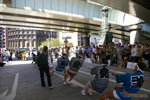 東京 日本橋 で橋洗い