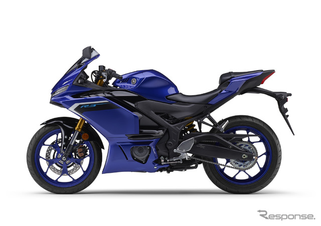 ヤマハ YZF-R3 ABS 2025年モデル(ディープパープリッシュブルーメタリックC)