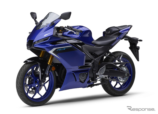 ヤマハ YZF-R3 ABS 2025年モデル(ディープパープリッシュブルーメタリックC)