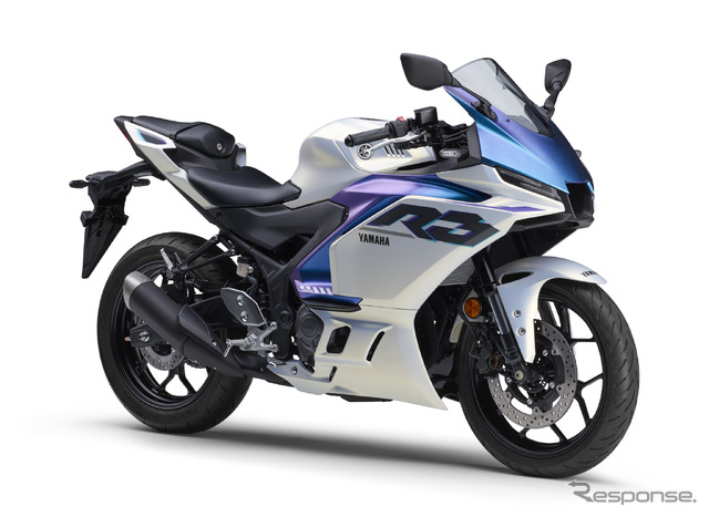 ヤマハ YZF-R3 ABS 2025年モデル(マットイエローイッシュホワイトパール1)