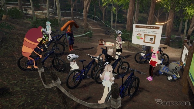ヤマハ発動機の公式メタバース「VR TRAIL」を舞台にしたレースイベント「VR TRAIL最速王決定戦」